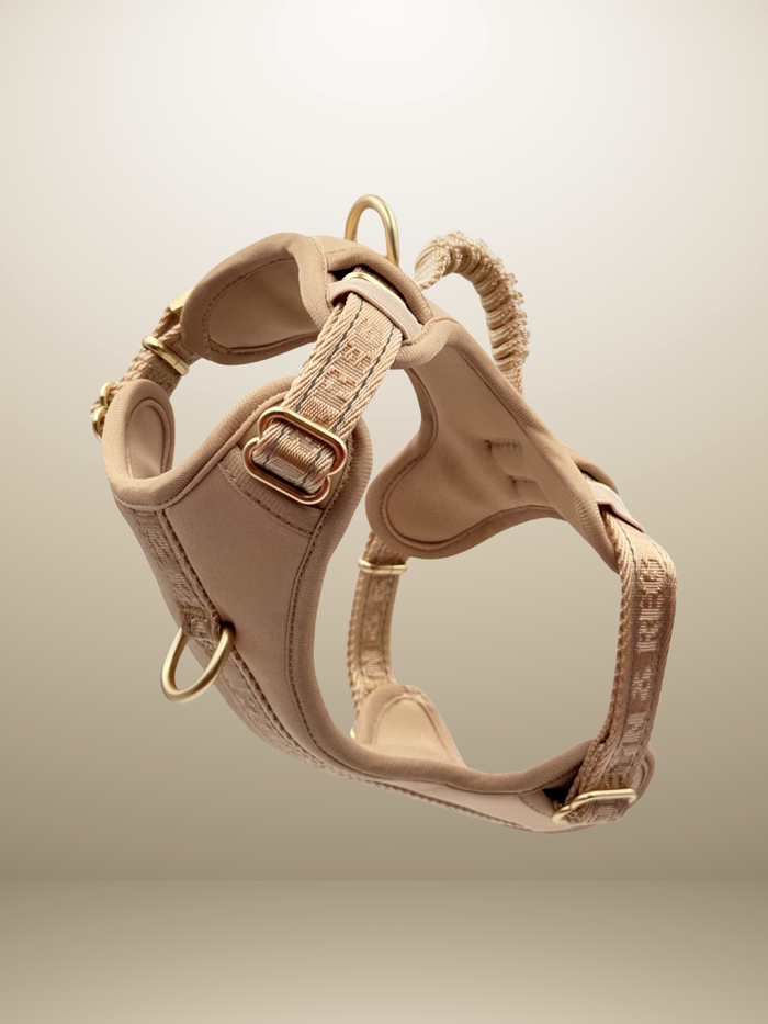 Adjustable Dog Harness - Pebble Beige