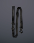 3ft-5ft Adjustable Dog Lead - Charcoal Black