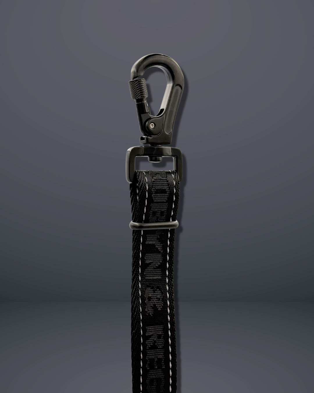 3ft-5ft Adjustable Dog Lead - Charcoal Black