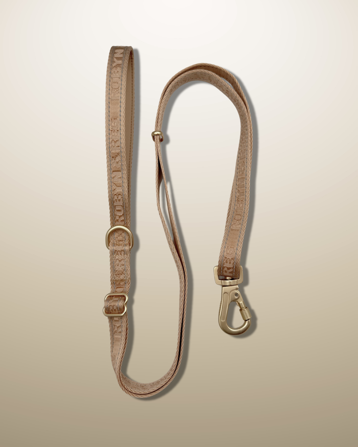 3ft-5ft Adjustable Dog Lead - Pebble Beige