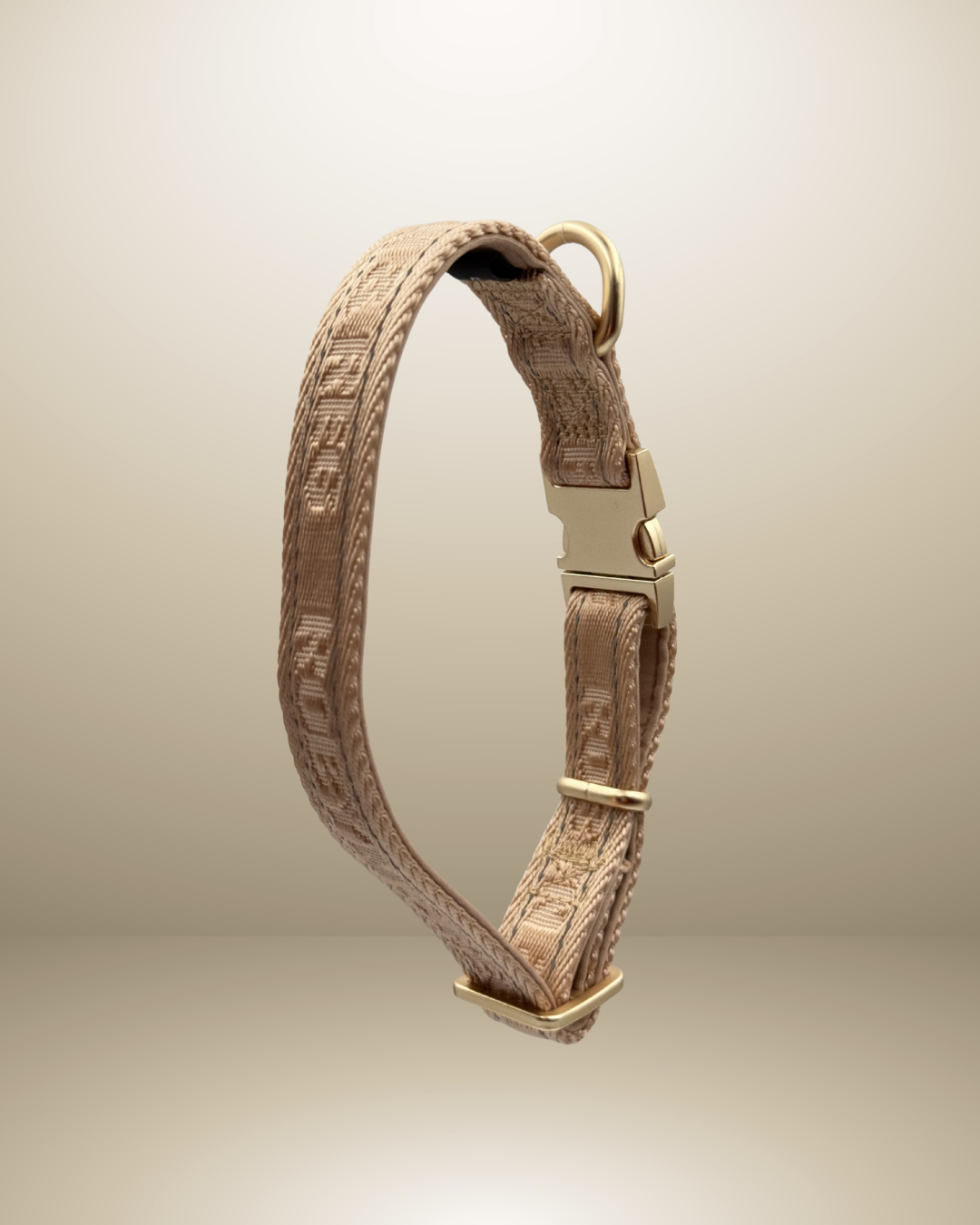 Adjustable Dog Collar - Pebble Beige