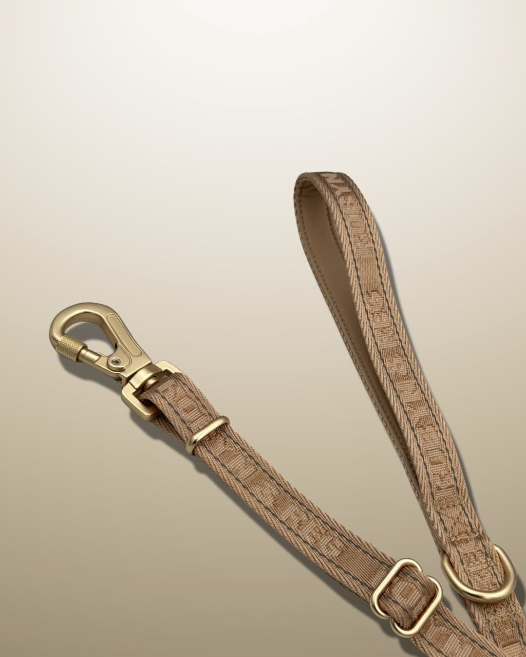 3ft-5ft Adjustable Dog Lead - Pebble Beige