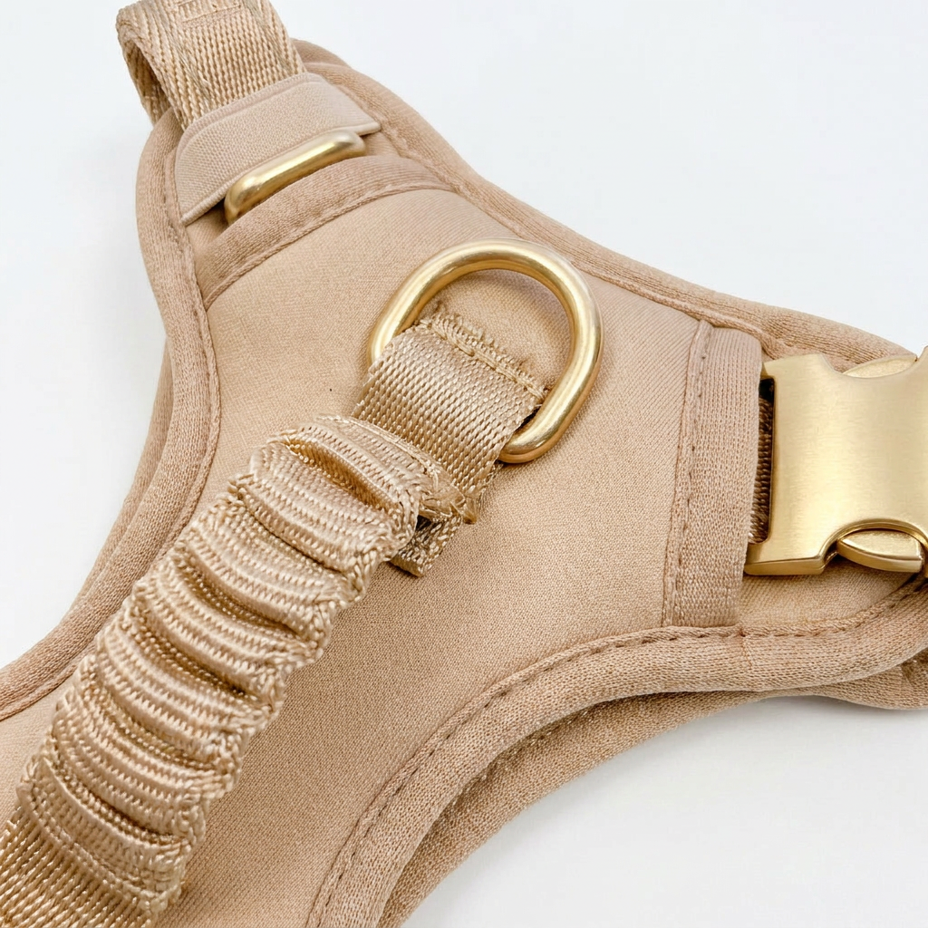 Adjustable Dog Harness - Pebble Beige
